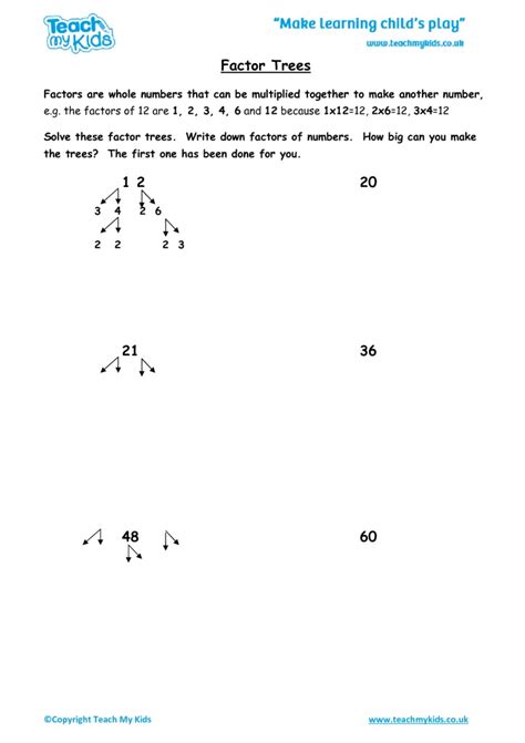 Factor Trees - TMK Education