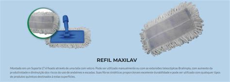 Refis Maxlav Microlav Bralimpia Suporte Lt Cabo De Alum Nio