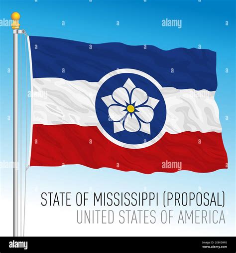 Propuesta De Bandera Del Estado Federal De Mississippi Estados Unidos