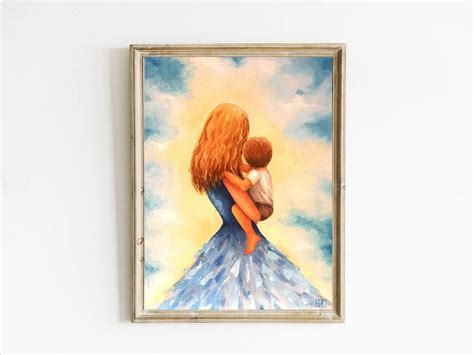 mother  son painting