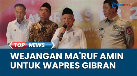 Ma Ruf Amin Pastikan Bertemu Gibran Rakabuming Raka Beri Wejangan Apa