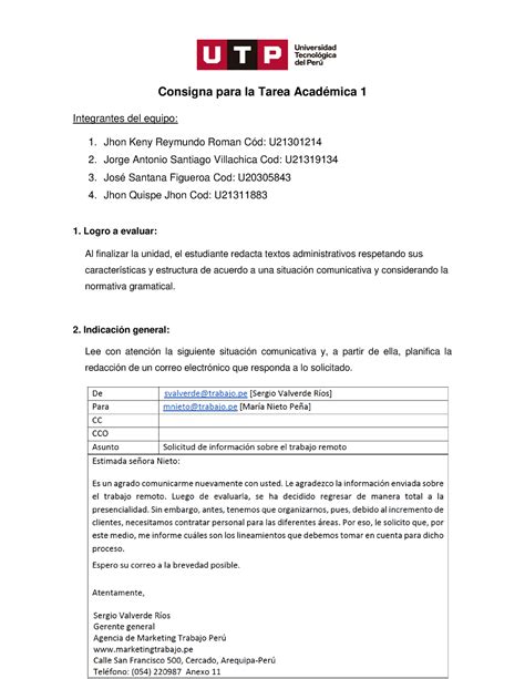 TA1 Grupo 5 Cy RT 2 TA1 Del Curso De Redaccion De Textos 2 Consigna