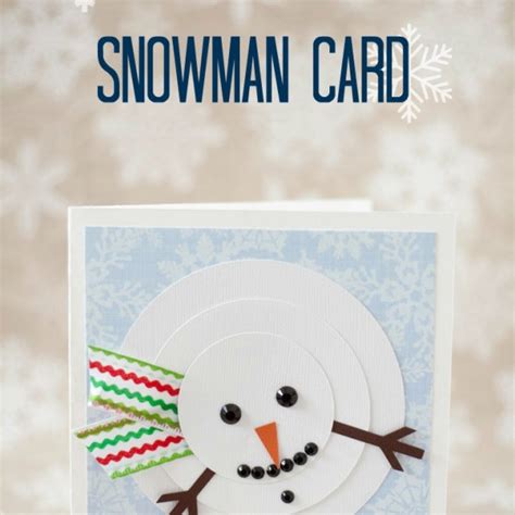 Quick Snowman Christmas Card