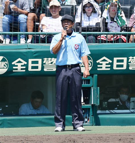 【甲子園】初出場対決で珍事 攻撃終了かと思いきや「故意落球」の宣告で「併殺」認められず続行 高校野球夏の甲子園写真ニュース 日刊スポーツ