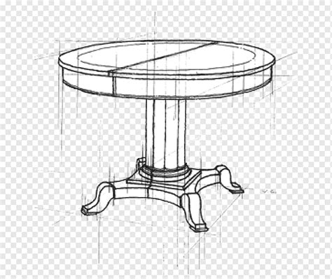 Стол для рисования Line art Sketch, стол, угол, чернила, мебель png ...