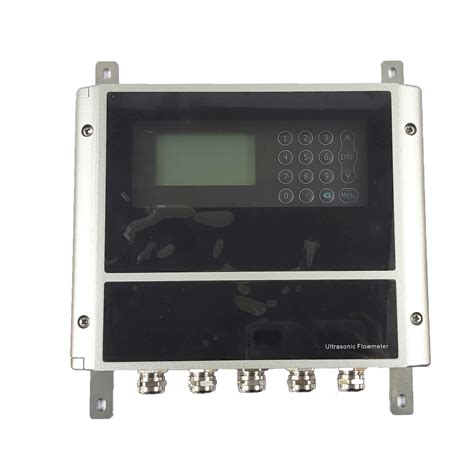 Digital Ultrasonic Water Flowmeter Wall Mounted Clamp On Transducer