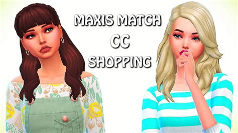 The Sims 4 Cc Shopping Maxis Match Youtube