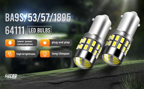 Amazon LUYED BA9S LED Bulb 720 Lumens Xenon White Super Bright BA9