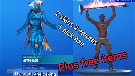 Travis Scottastro Jack Skin In Game And Gameplay Fortnite X Laflame