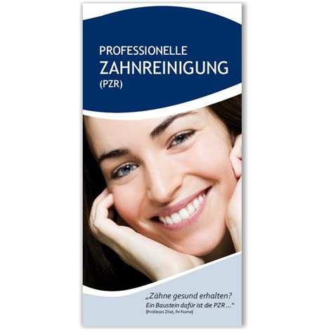 Dentalshop für Zahnarztpraxis Patientenflyer Professionelle