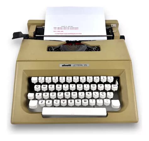 M Quina De Datilografia Olivetti Lettera Funcionando