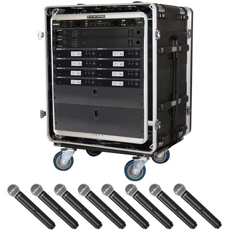 Shure Multi Channel Wireless Microphone Rack System With Blx Handheld