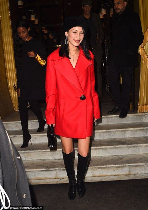 Bella Hadid Flaunts Her Slender Pins In Paris Bella Hadid Street