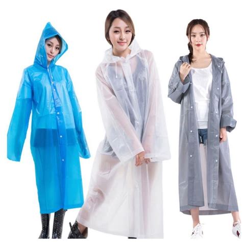 Jual Jas Hujan Korea Eva Jas Hujan Poncho Tebal Mantel Baju Hujan