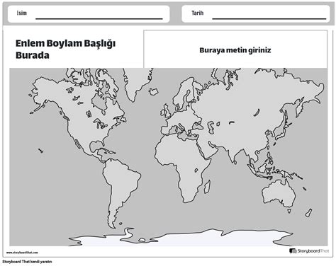 Yeni Olu Turma Sayfas Enlem Ve Boylam Ablonu Siyah Beyaz