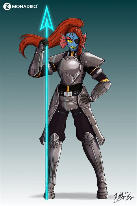 UNDYNE - Spear of Justice by AndresMONADIKO on DeviantArt