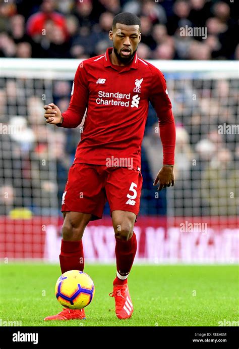 Georginio Wijnaldum Of Liverpool Brighton Hove Albion V Liverpool