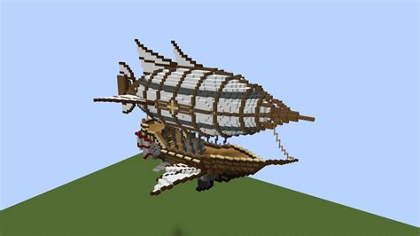 Minecraft Steampunk Airship Schematic