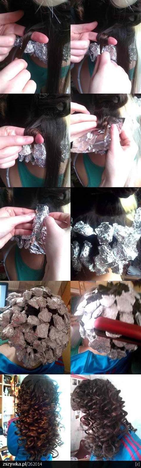 Tin Foil Curls How To Wave Your Hair Hair Hacks Curly Hair Styles