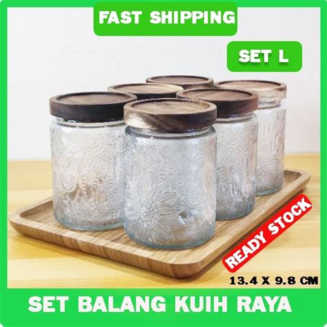 Set Balang Kuih Raya Pelbagai Design Kedap Udara Bekas Kuih Raya Set