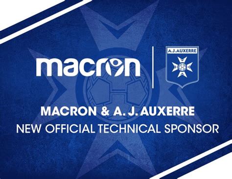 Football Macron Nouvel Quipementier De L Aj Auxerre