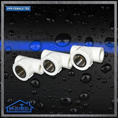Ppr Fittings Female Tee Adapter Hot Cold Water Supply With Thread Sold Per Piece