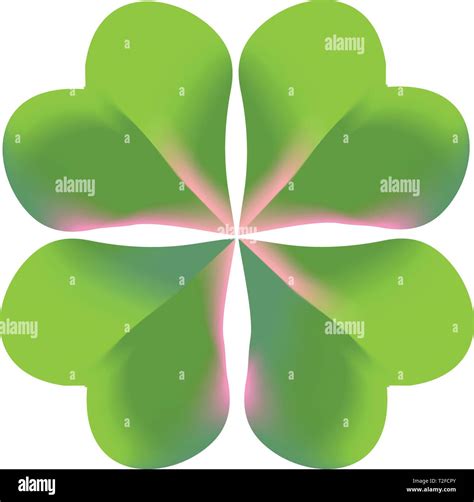 Hermoso vector de trébol de cuatro hojas para el Día de San Patricio