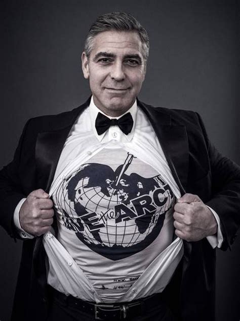 George Clooney Posing With Shirt Open Naked Male Celebrities