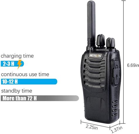 Retevis H Walkie Talkies Para Adultos De Largo Alcance Radios