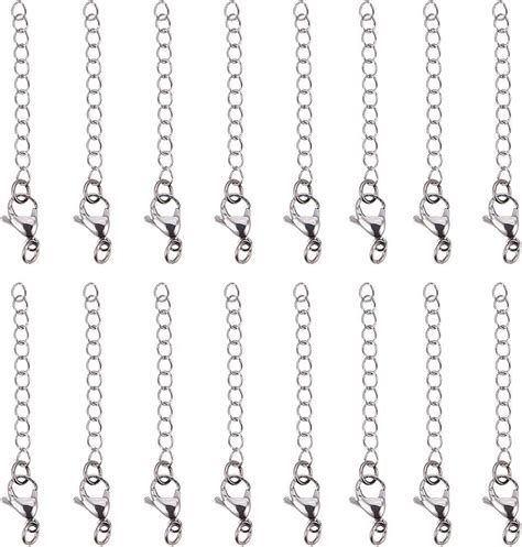 Amazon Pandahall Pcs Styles Stainless Steel Fold Over Clasp