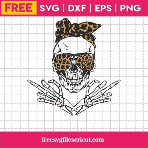 Messy Bun Skull Free Free Svg Files For Cricut