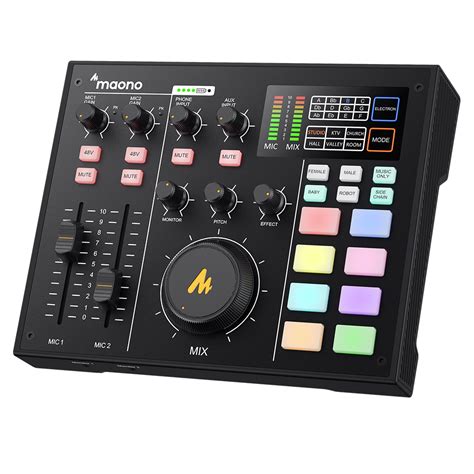 Maono Professional Sound Card Maonocaster Studio Audio Interface Mixer