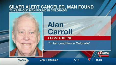 Silver Alert Canceled Missing Abilene Man Found In Colorado Youtube