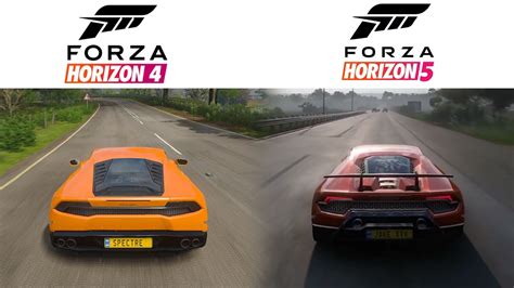 Forza Horizon Lamborghini Huracan Sound Comparsion Difference Is