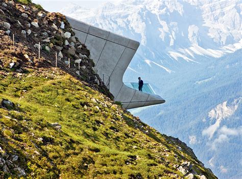 Zaha Hadids Messner Mountain Museum Tunnels Through An Alpine Peak