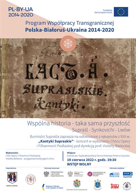 Koncert promujący Kantyki Supraskie Opera i Filharmonia Podlaska