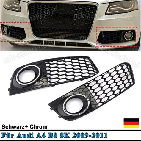 F R Audi A B K Schwarz Chrom K Hlergrill Wabengrill