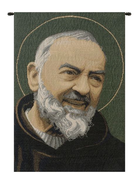 St Pio European Wall Tapestry Saint Religious Wall Decor Etsy