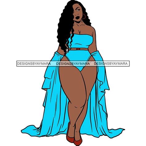 Thick Sassy Goddess Dark Skin Woman Plus Size Bbw Curvy Pretty Big Bone Melanin Girl Fabulous