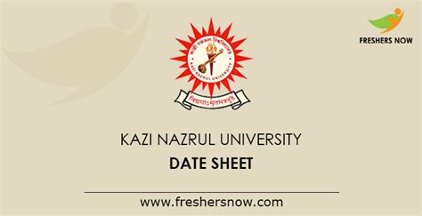 Kazi Nazrul University Date Sheet 2021 PDF | KNU UG/ PG Exam Dates