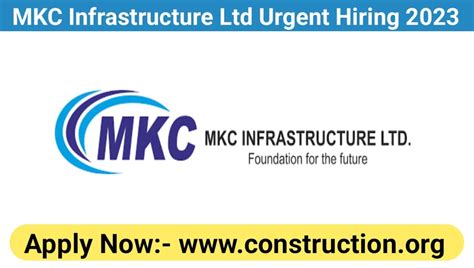 MKC Infrastructure Ltd Urgent Hiring 2023 Safety Officer Jobs Near Me