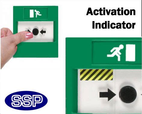 Access Control Emergency Exit Button Single Pole Changeover Surface