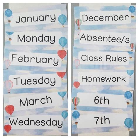 Have You Dressed Up Your Classroom For Watercolour Hot Air Balloon Theme