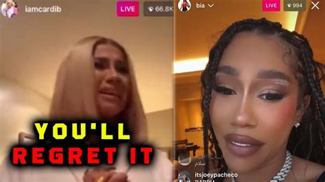 Bia Drags Cardi B And Fires Back Things Are Getting More Heat YouTube