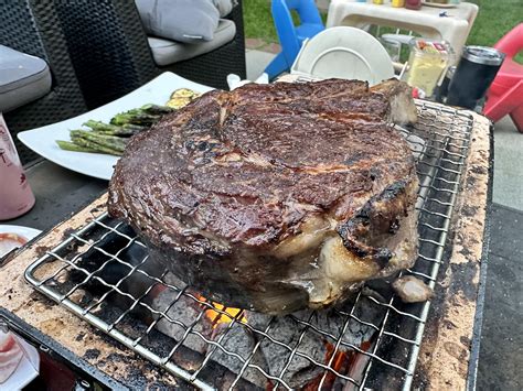 Mothers Day Tomahawk Sous Vide And Finished On The Yakitori Grill R