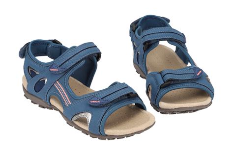 Geox Sand Strel Sandalette F R Damen In Blau Schuhe Kaufen