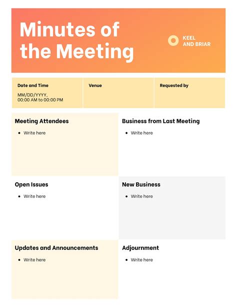 meeting minutes copy   meeting agenda template google docs