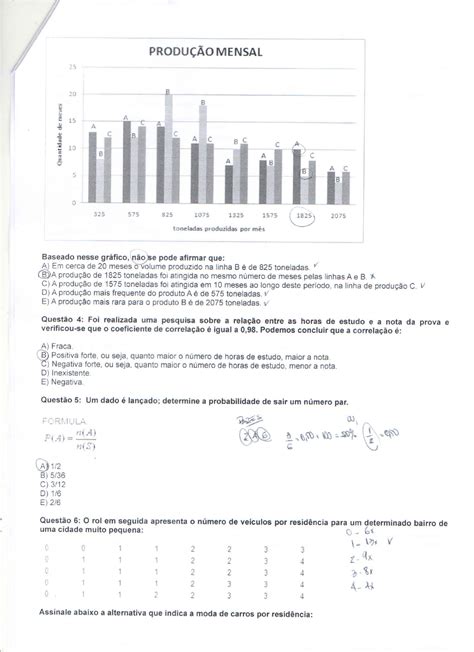 Prova Estatistica Aplicada Unip 2019