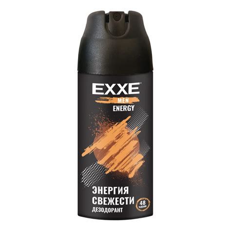 Мужской дезодорант EXXE аэрозоль ENERGY «Энергия и свежесть ...