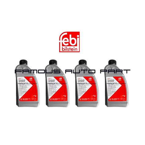 FEBI AUTOMATIC TRANSMISSION FLUID 1L (X4) ATF AUDI Q7 VOLKSWAGEN POLO ...